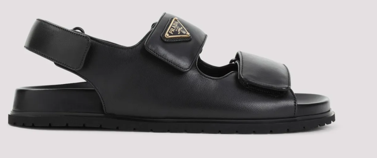 Prada Fussbet Sandals Black