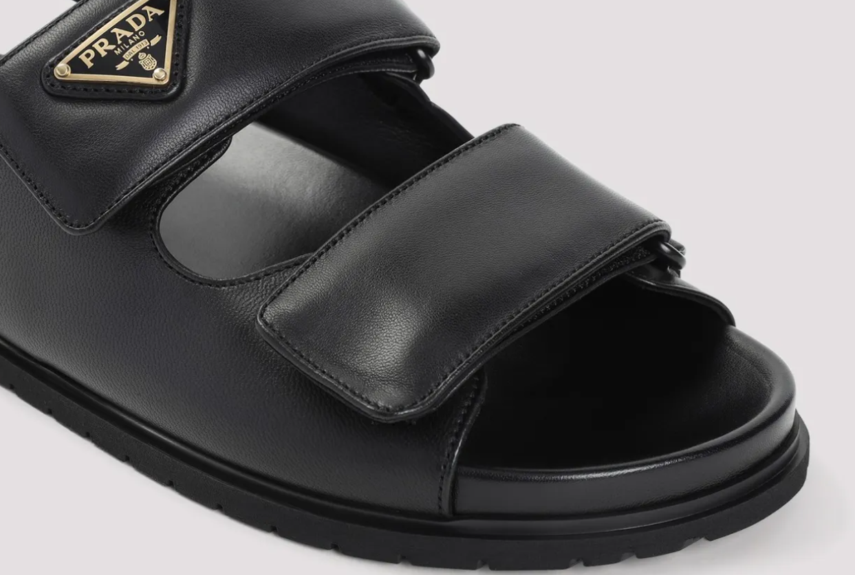 Prada Fussbet Sandals Black
