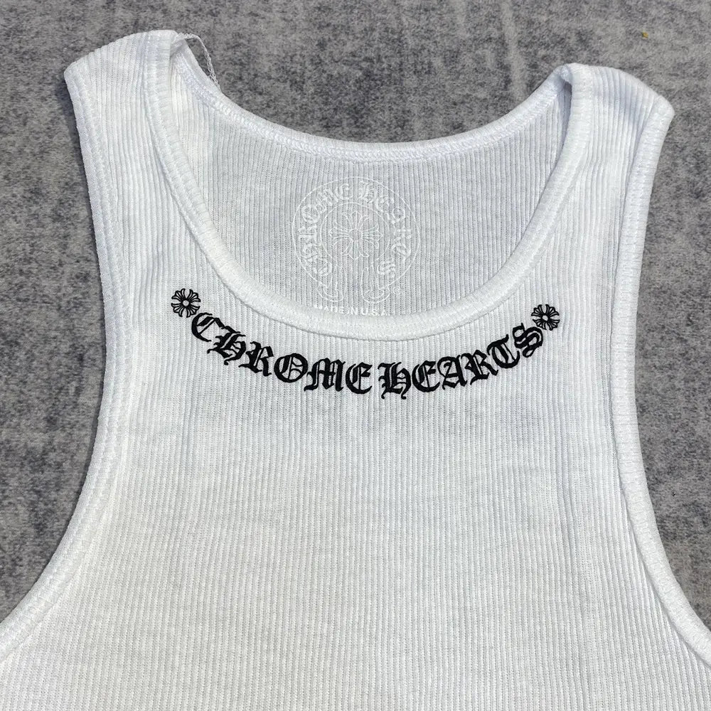 Chrome Hearts Love You Rib Tank Tops White