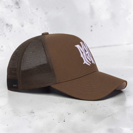 AMIRI-MA-Logo-Brown-Trucker-Hat-BASEBALL-CAP-012