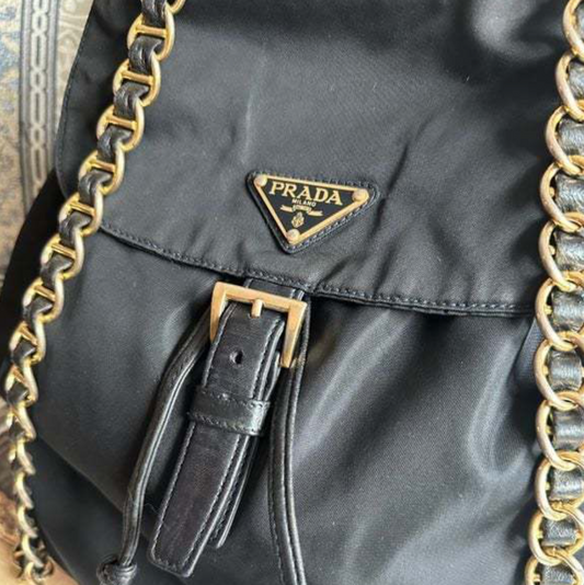 Prada-Gold-Chain-Nylon-Leather-Backpack-03