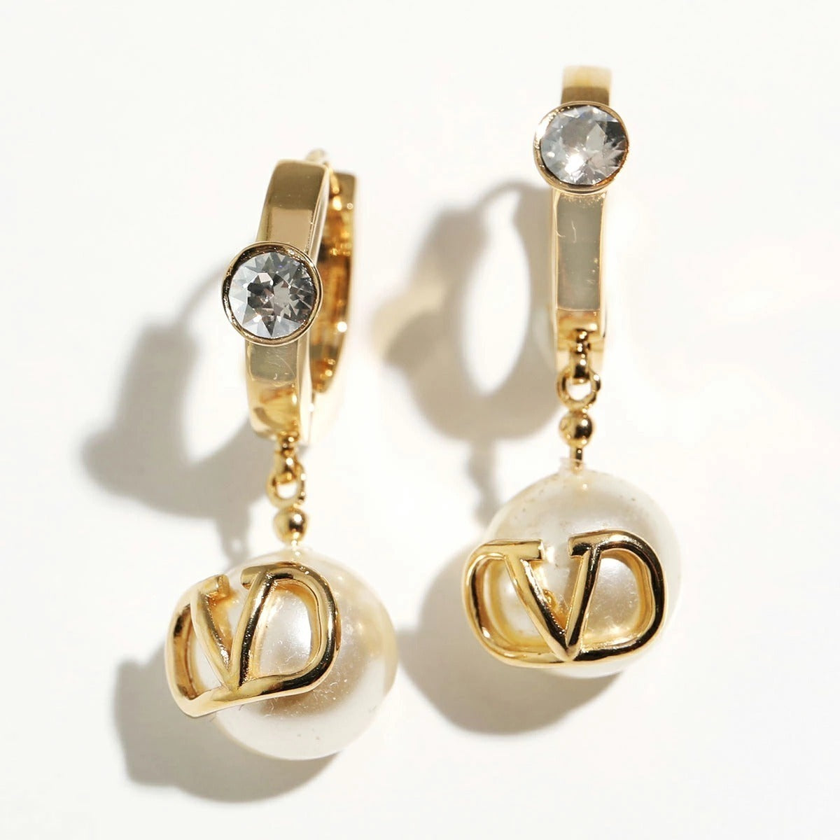 Valentino Garavani Pearl Hoop Drop Earrings