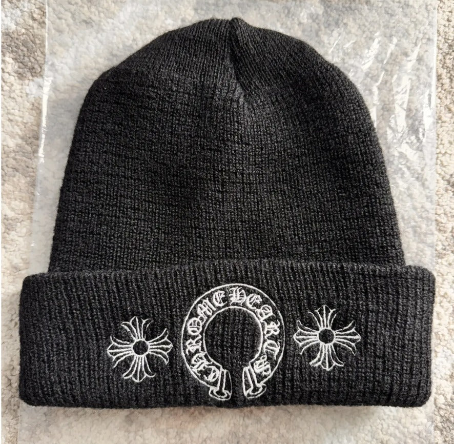 Chrome Hearts Horse Shoe Beanie Black
