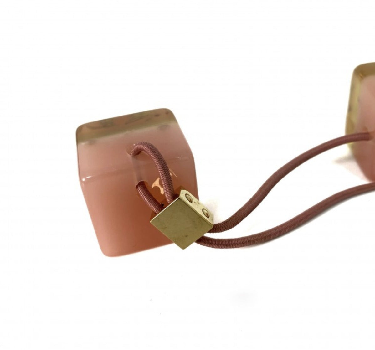 Vintage Rank A LOUIS VUITTON Pink Resin Hair elastic