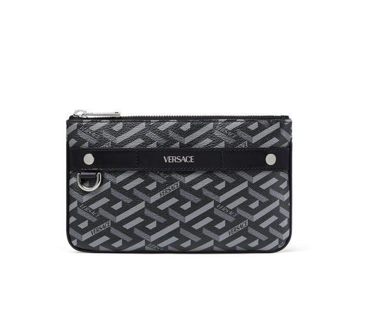 Versace Card Case Wallets Black