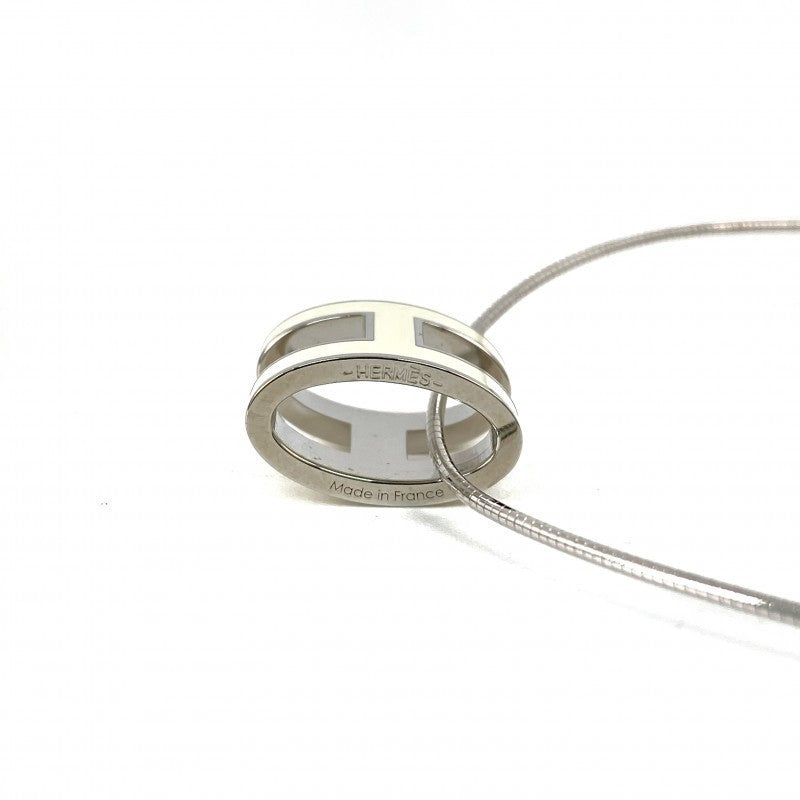 Vintage Rank A HERMES Pop Ash Palladium Plated Necklace