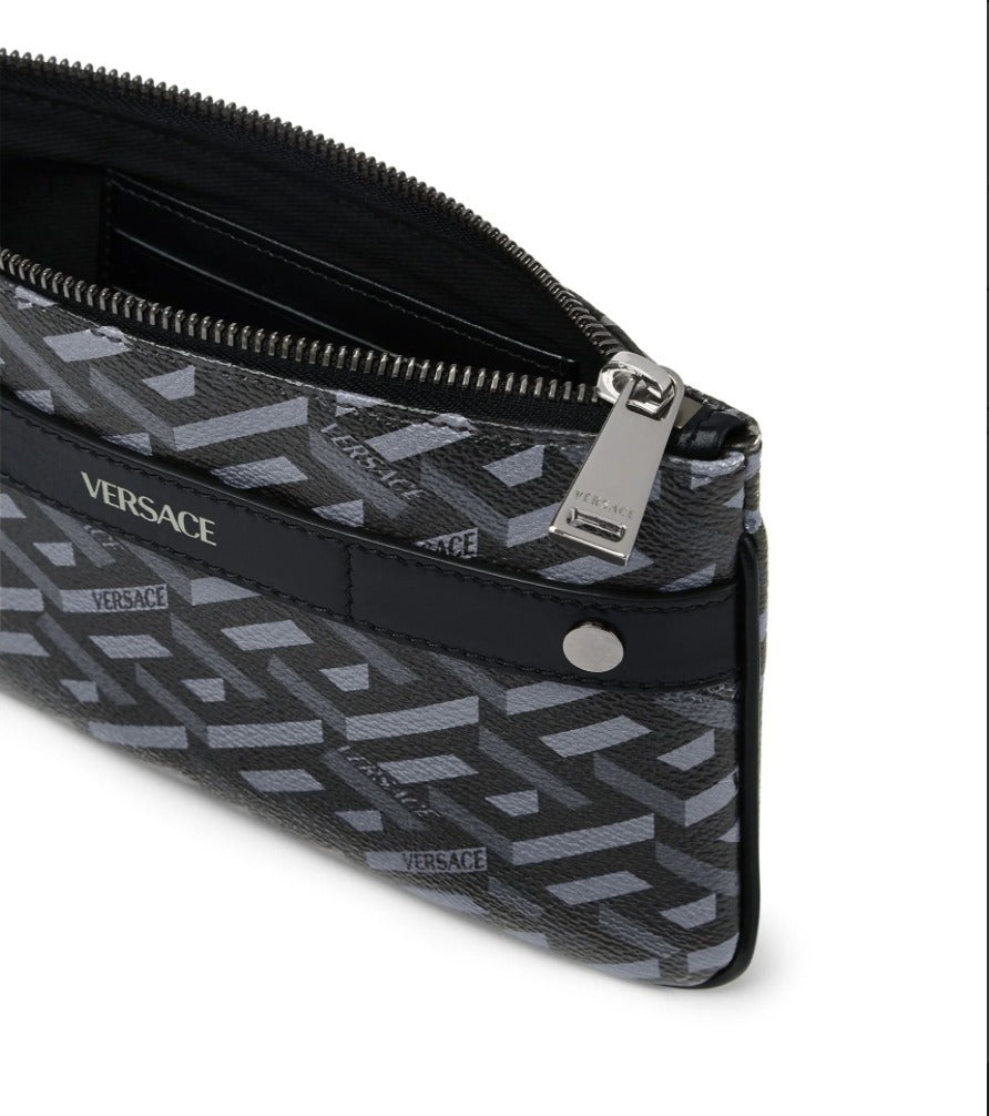 Versace Card Case Wallets Black