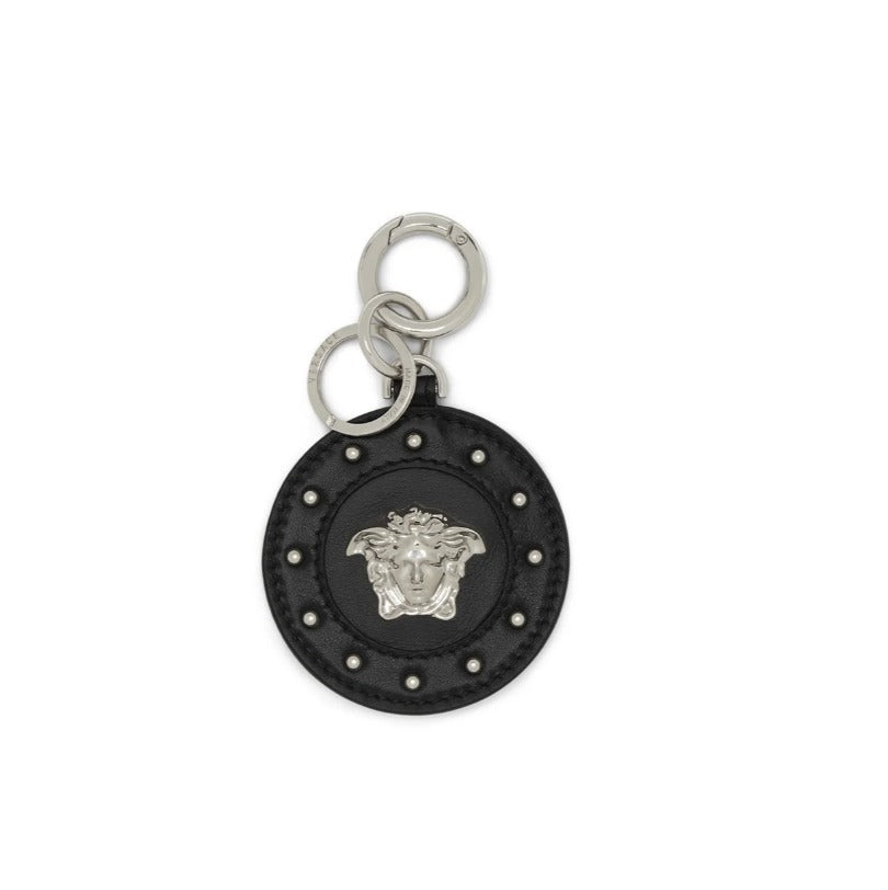 Versace Medusa Key Ring Leather Black