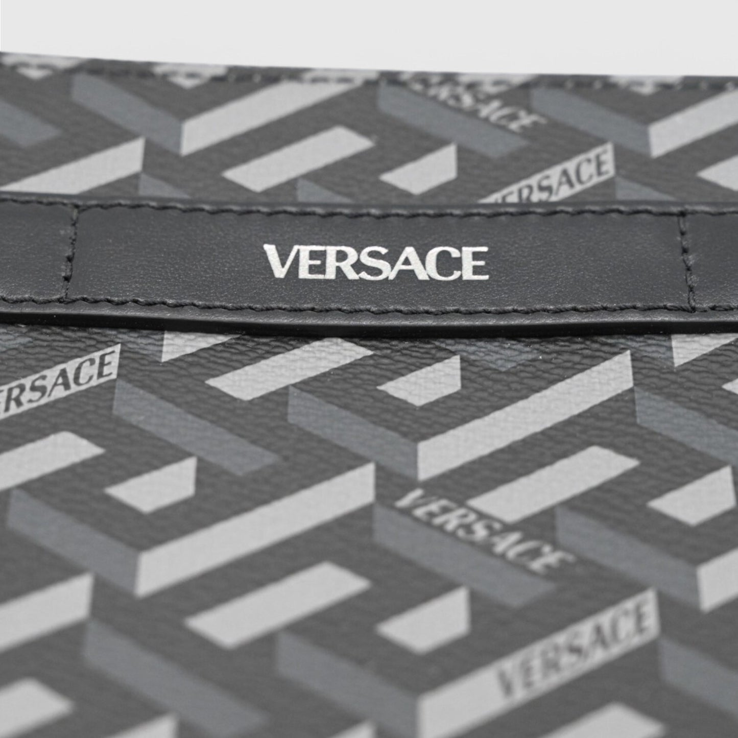 Versace Card Case Wallets Black