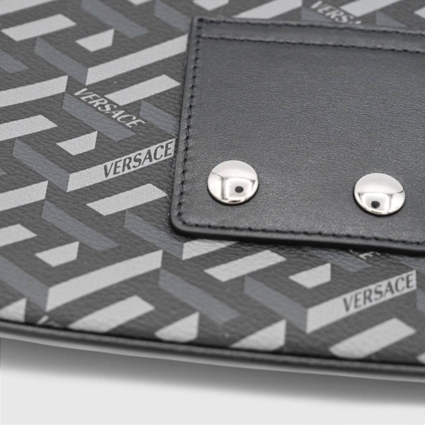 Versace Card Case Wallets Black