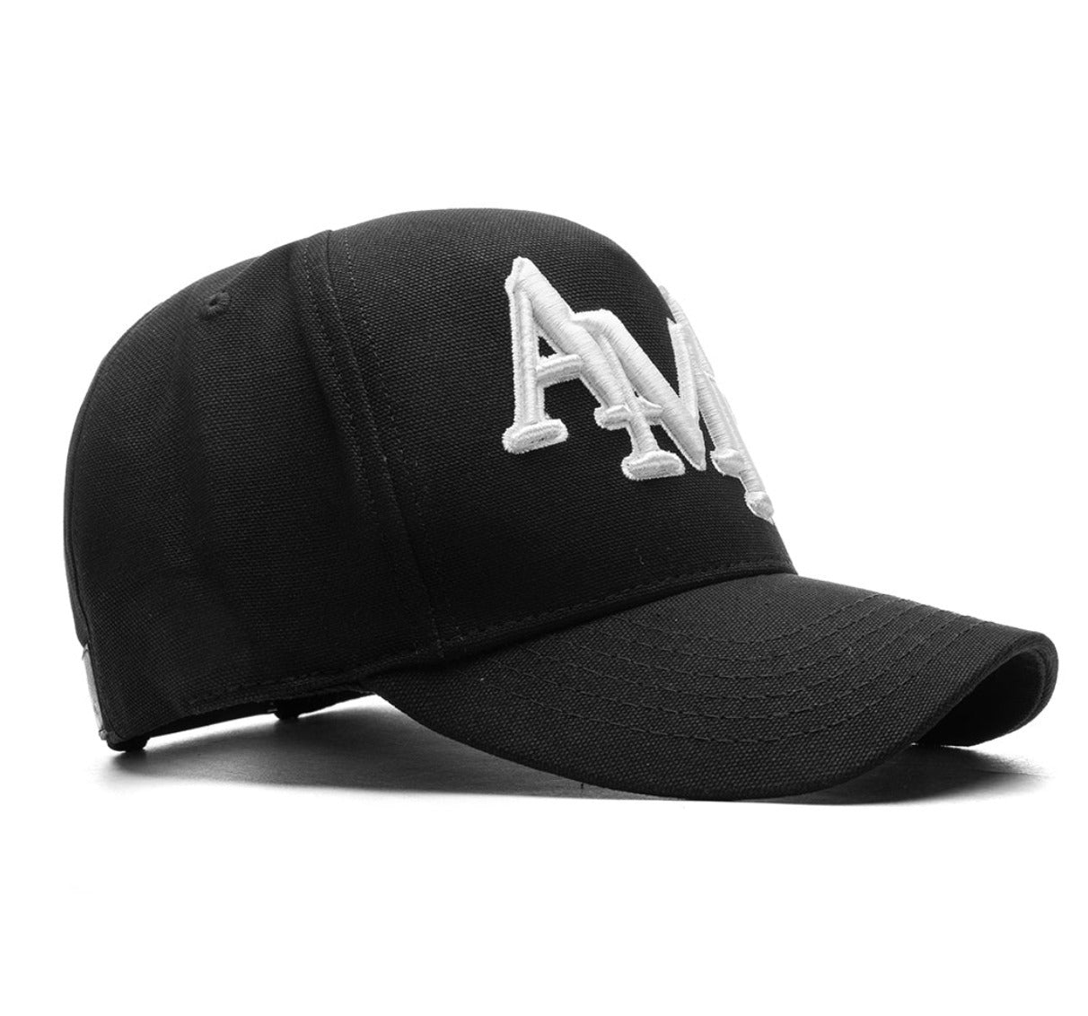 Amiri Black Staggered Canvas Cap