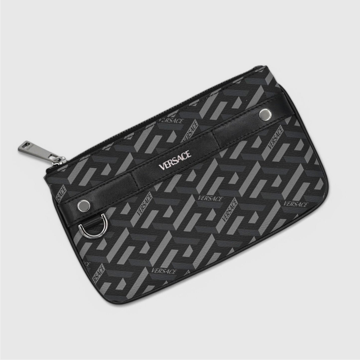 Versace Card Case Wallets Black