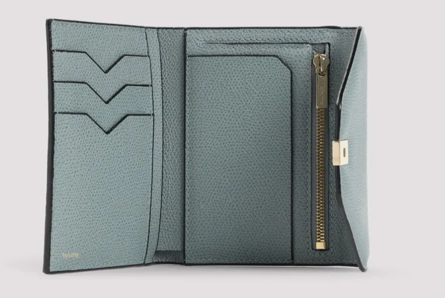 Valextra Folding Wallet  Blue