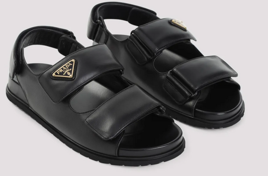 Prada Fussbet Sandals Black