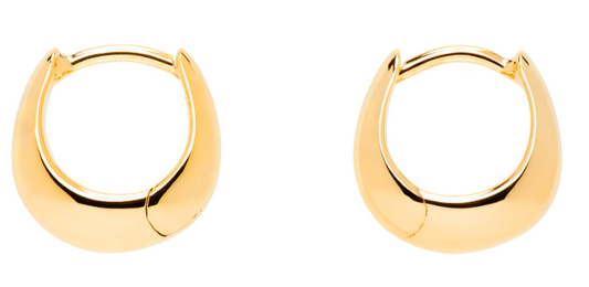 Tom Wood Gold Ice Huggies Earrings