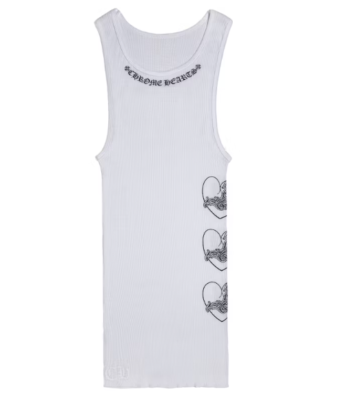 Chrome Hearts Love You Rib Tank Tops White