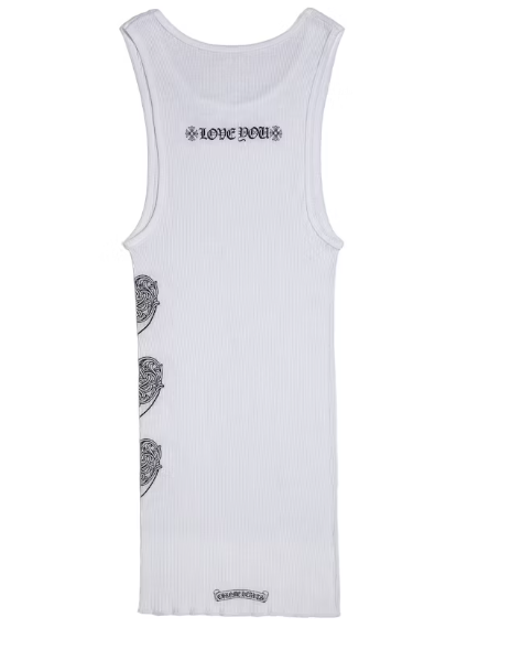 Chrome Hearts Love You Rib Tank Tops White