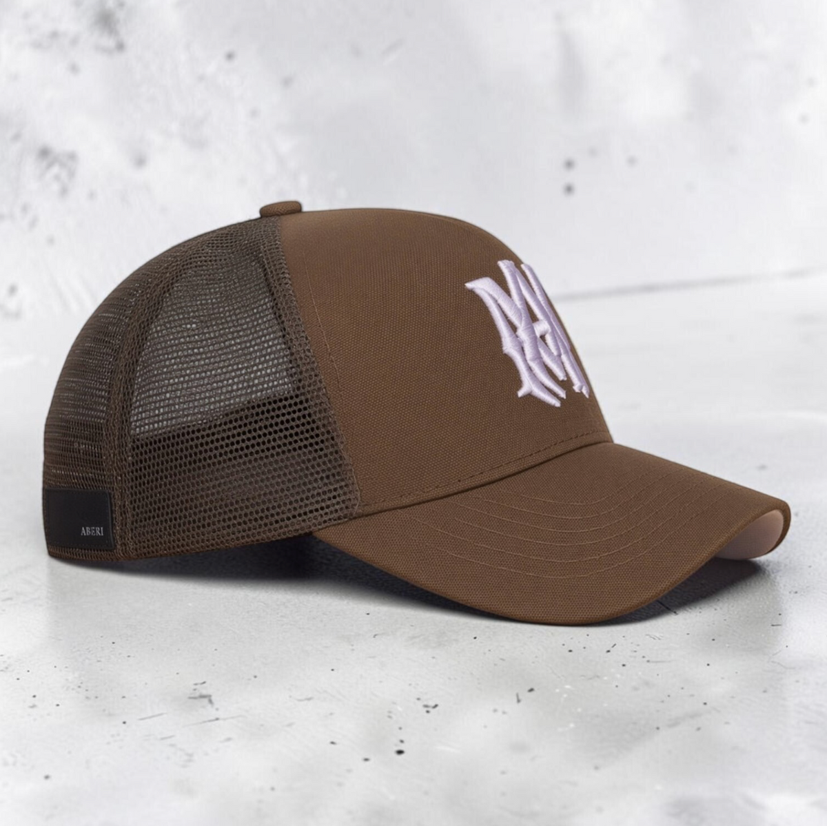AMIRI-MA-Logo-Brown-Trucker-Hat-BASEBALL-CAP-012
