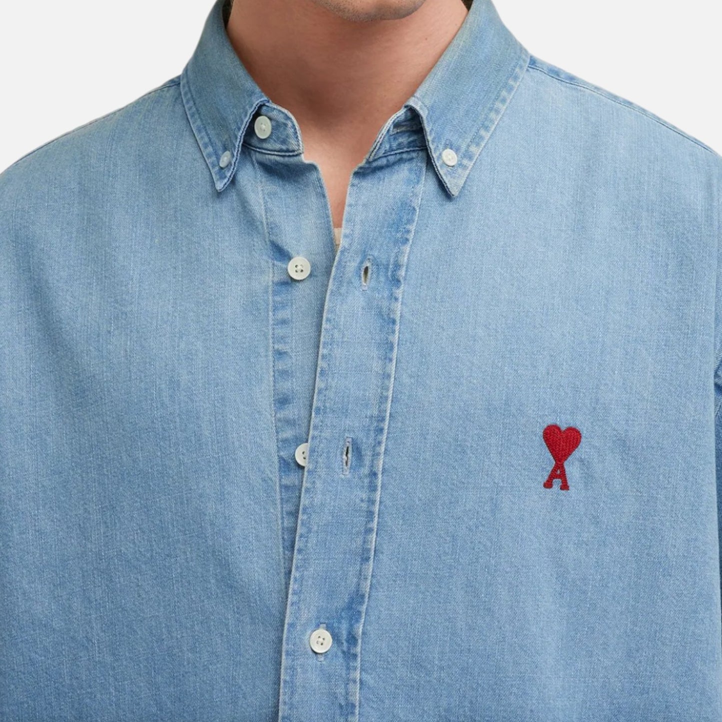 Ami Paris Ami de Cœur Denim Shirt