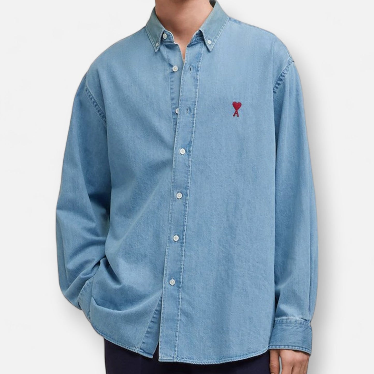 Ami Paris Ami de Cœur Denim Shirt