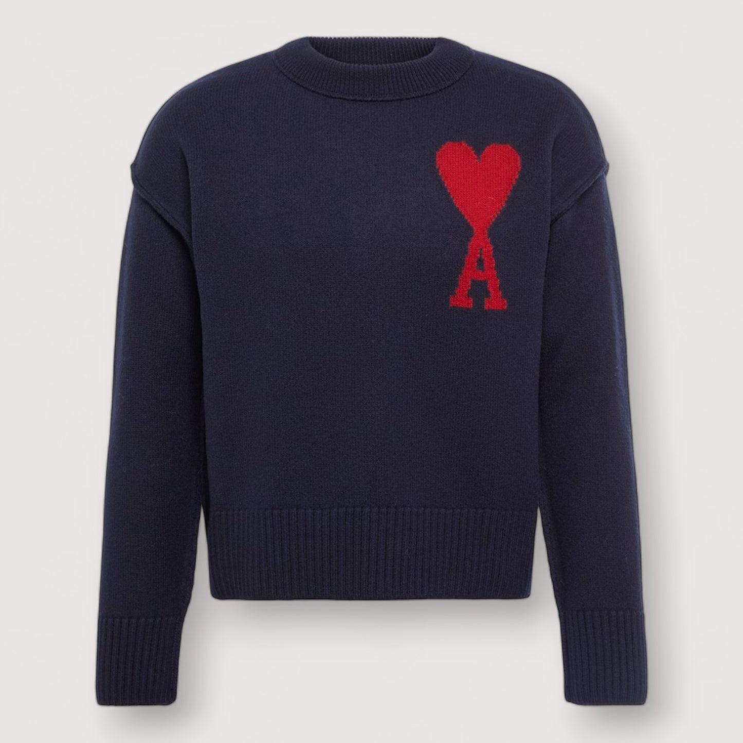 Ami Paris Ami de Coeur-logo wool sweater