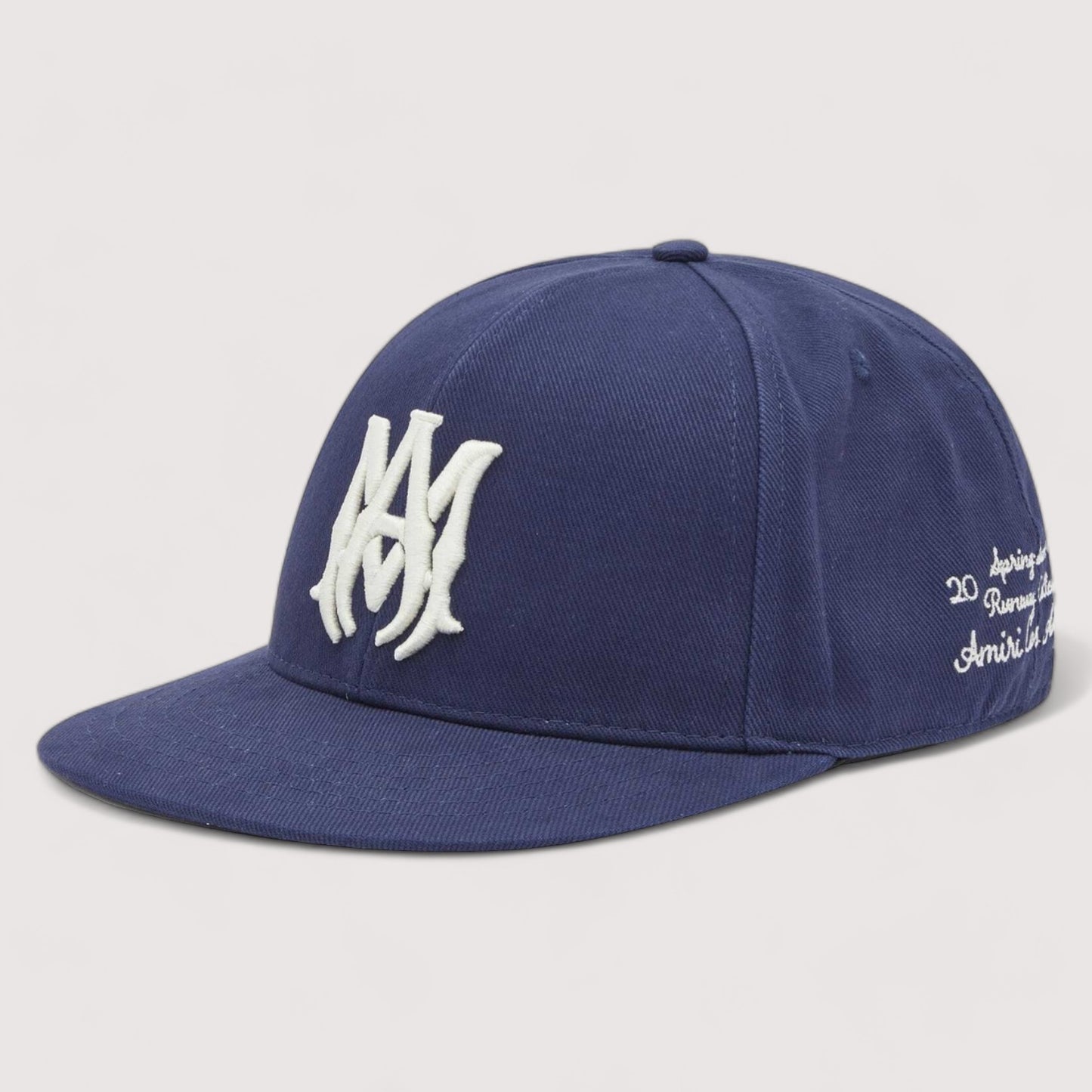 Amiri Indigo 'M.A.' Fitted Cap