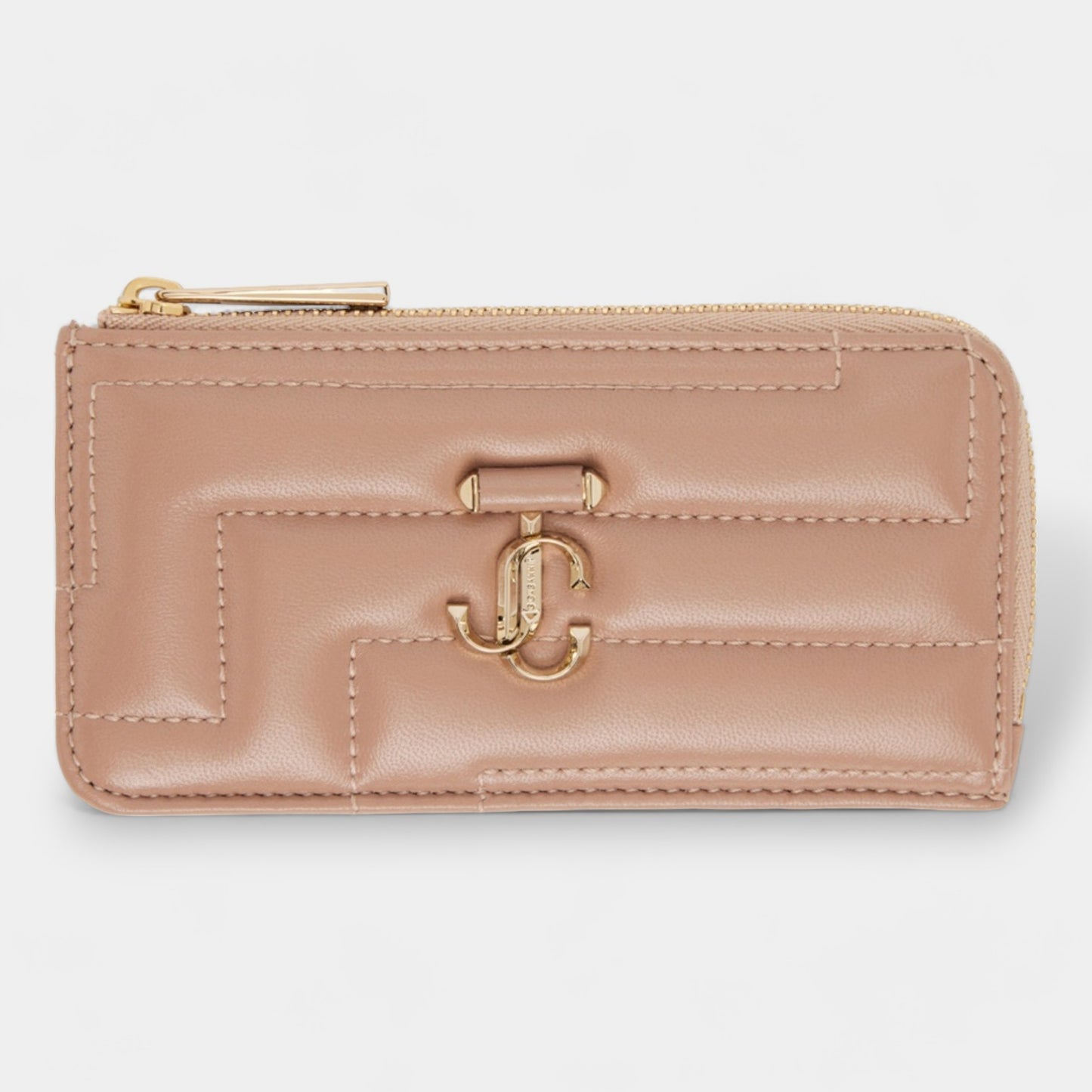 Jimmy Choo Quilted Nappa Leather Card Holder