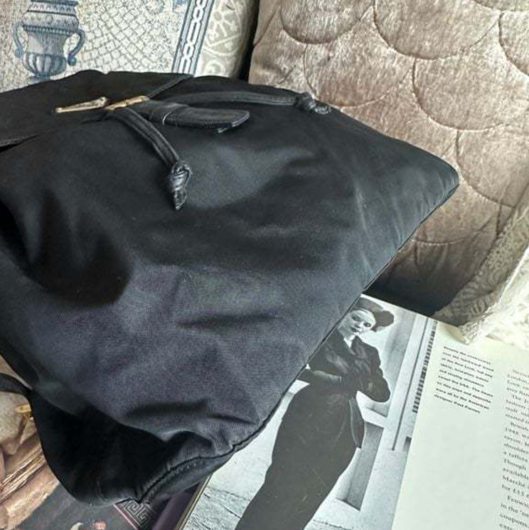 Prada-Gold-Chain-Nylon-Leather-Backpack-10