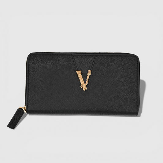 Versace-LetterV-Zip-Around-Long-Wallet-02
