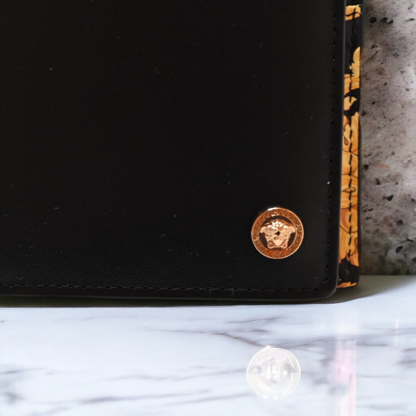 Versace Medusa Bi-fold Wallet with Coin Pouch