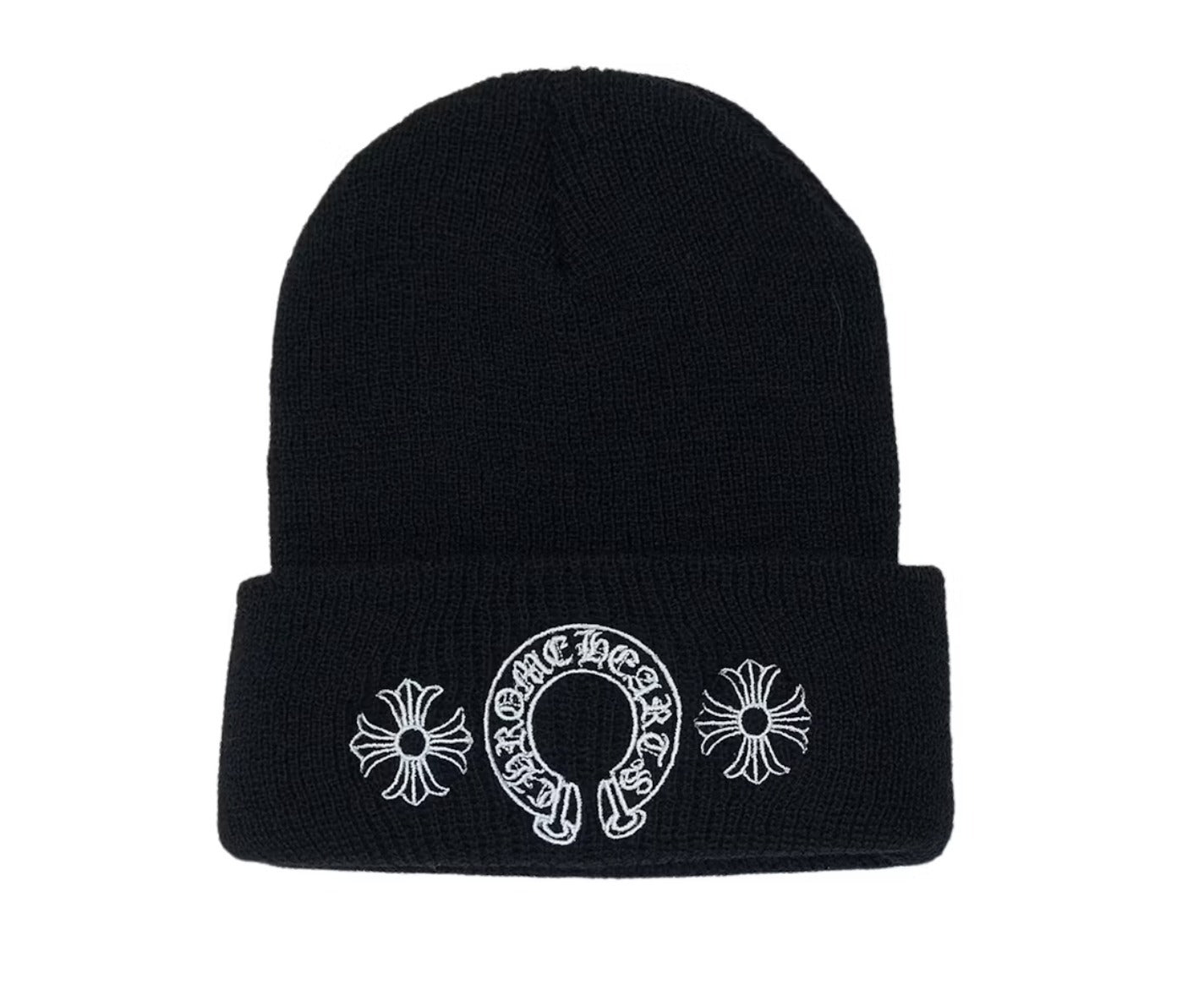 Chrome Hearts Horse Shoe Beanie Black