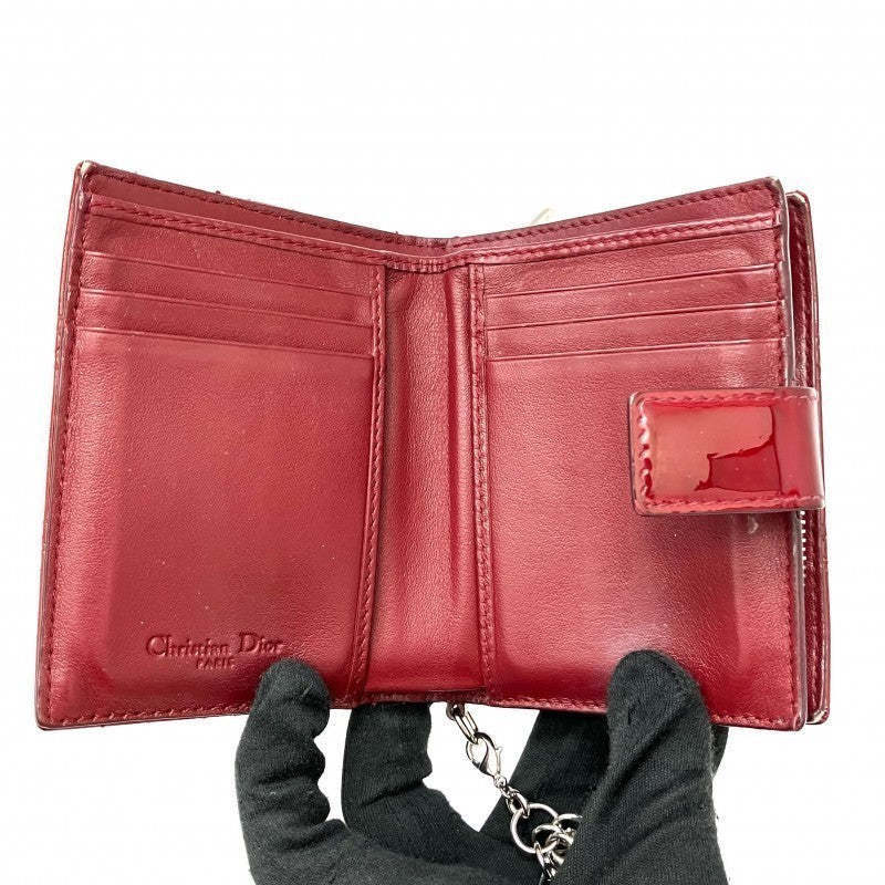 Vintage Rank AB DIOR Red Patent Lady Wallet