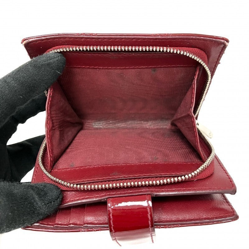 Vintage Rank AB DIOR Red Patent Lady Wallet