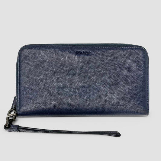 Vintage Rank A PRADA Saffiano Long Wallet