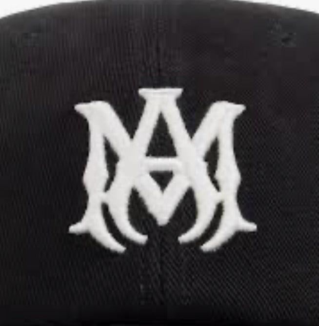 Amiri 'MA' Logo Black Baseball Cap