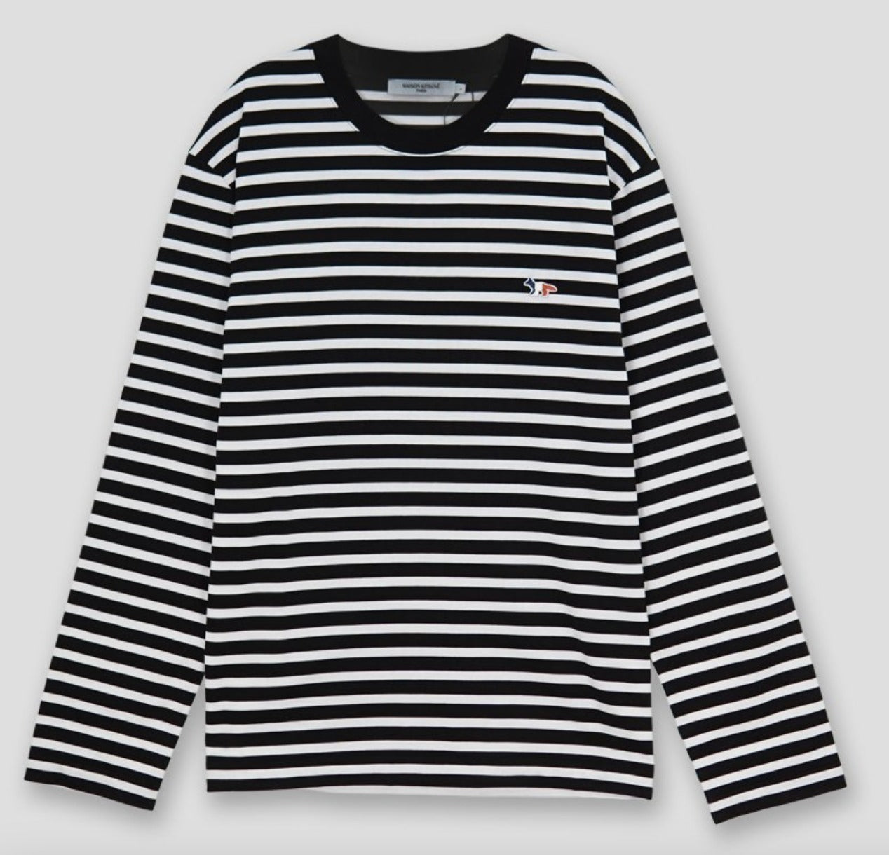 Mison kitsune Striped Fox Patch Classic T-Shirt
