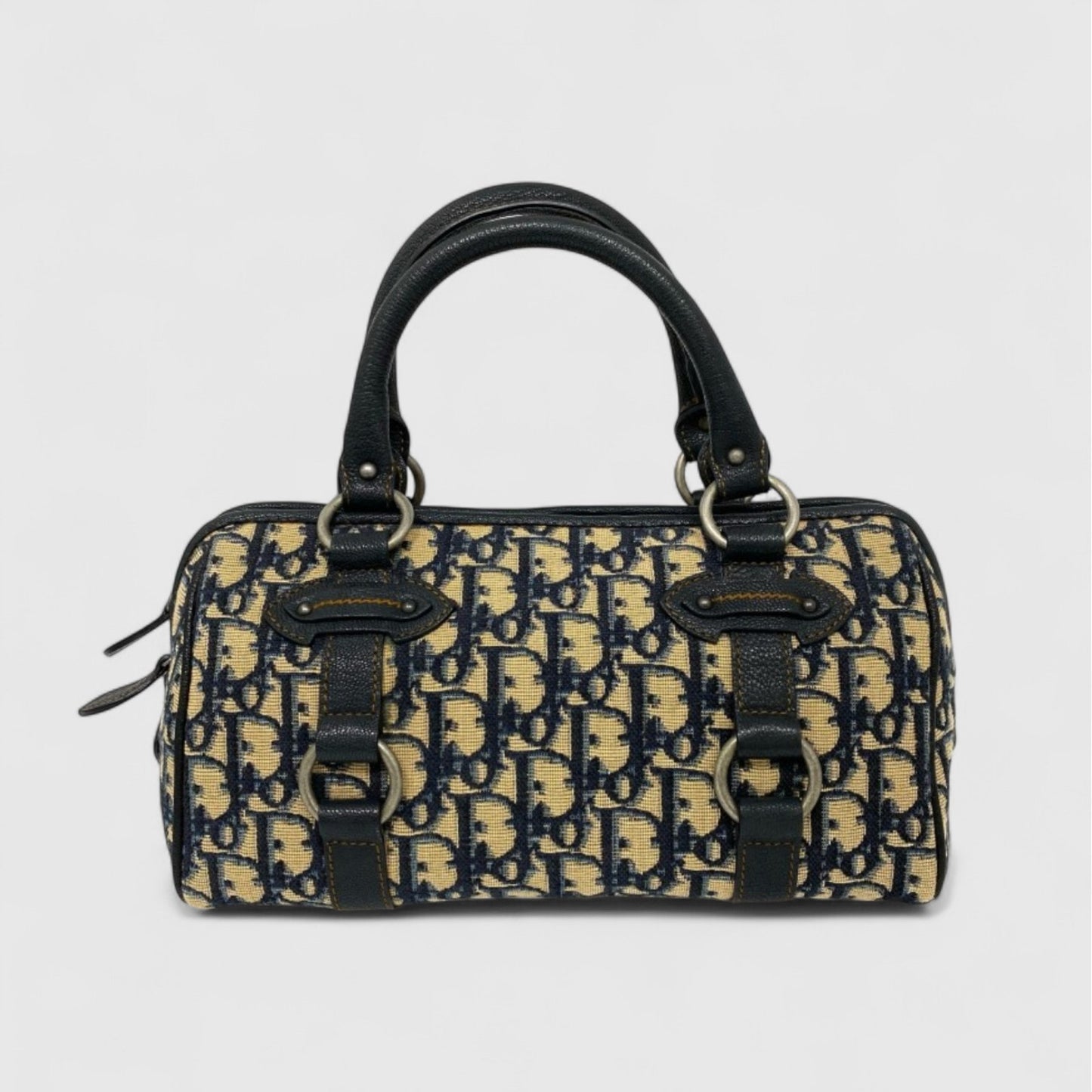 Vintage Rank A CHRISTIAN DIOR Canvas Oblique Bag