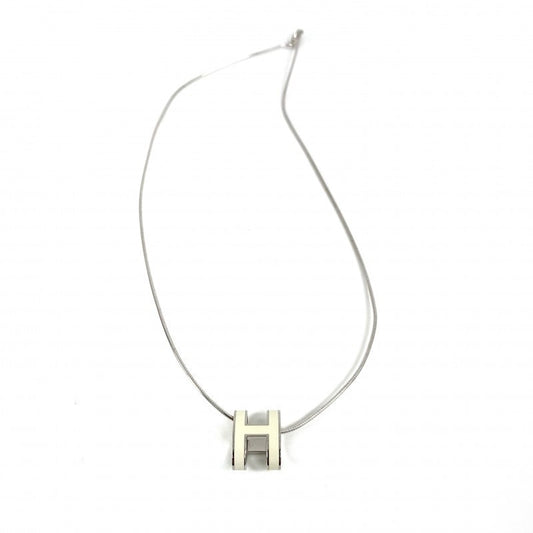 Vintage Rank A HERMES Pop Ash Palladium Plated Necklace