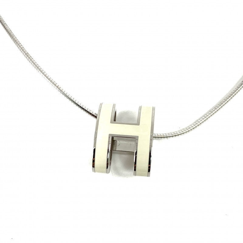 Vintage Rank A HERMES Pop Ash Palladium Plated Necklace
