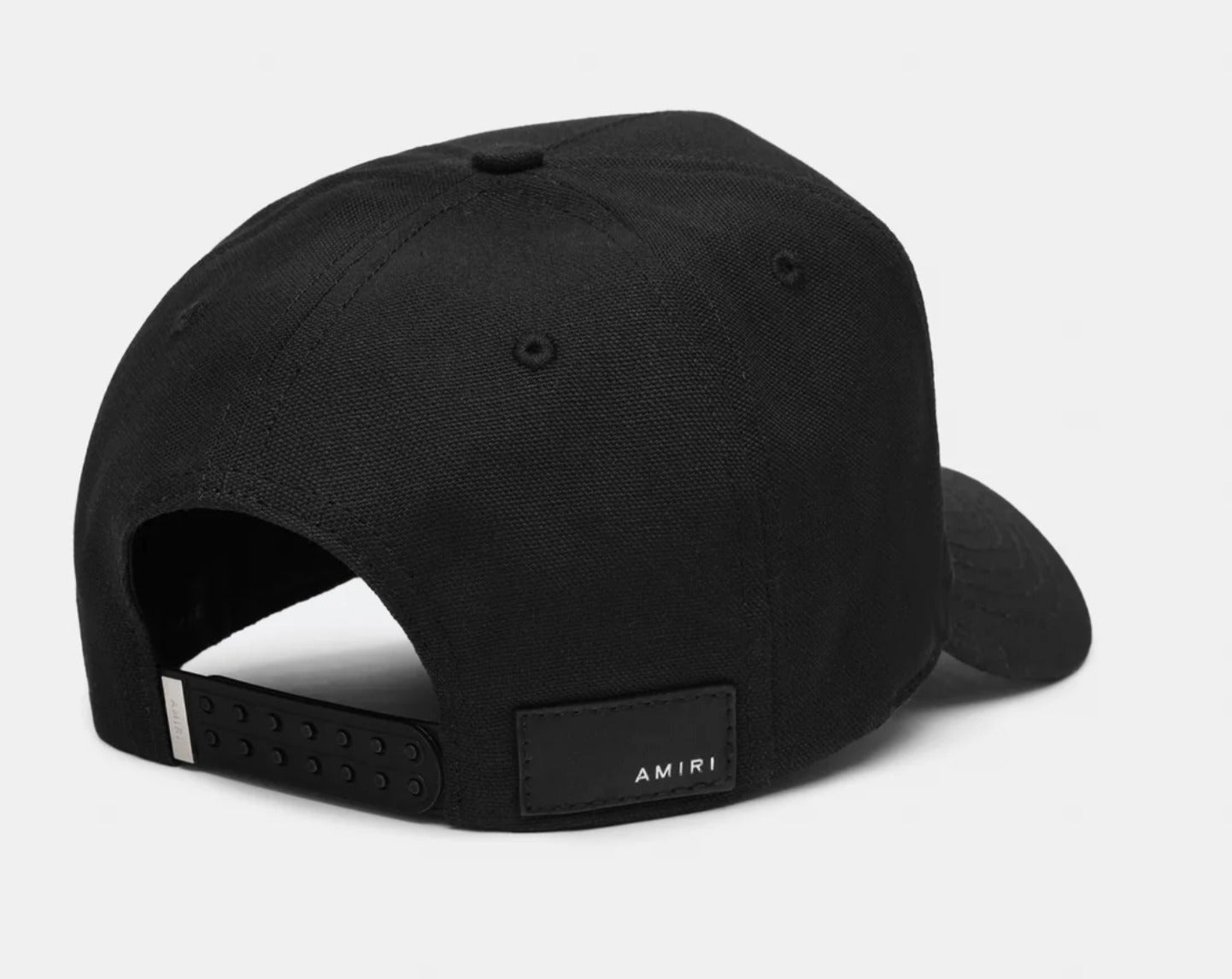 Amiri Black Staggered Canvas Cap