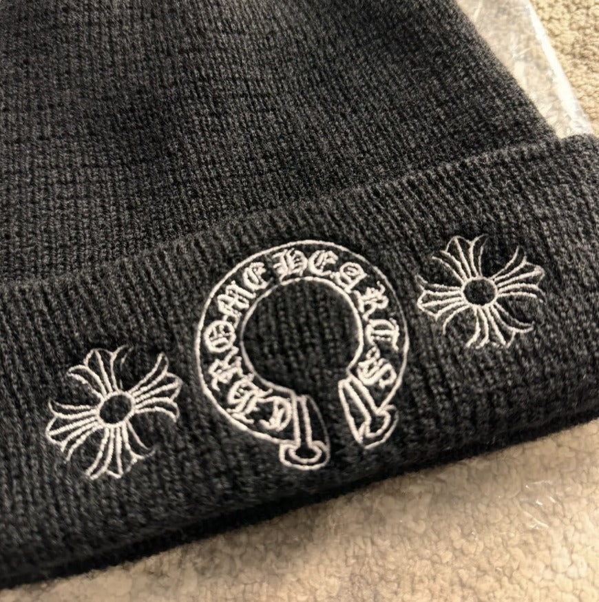 Chrome Hearts Horse Shoe Beanie Black