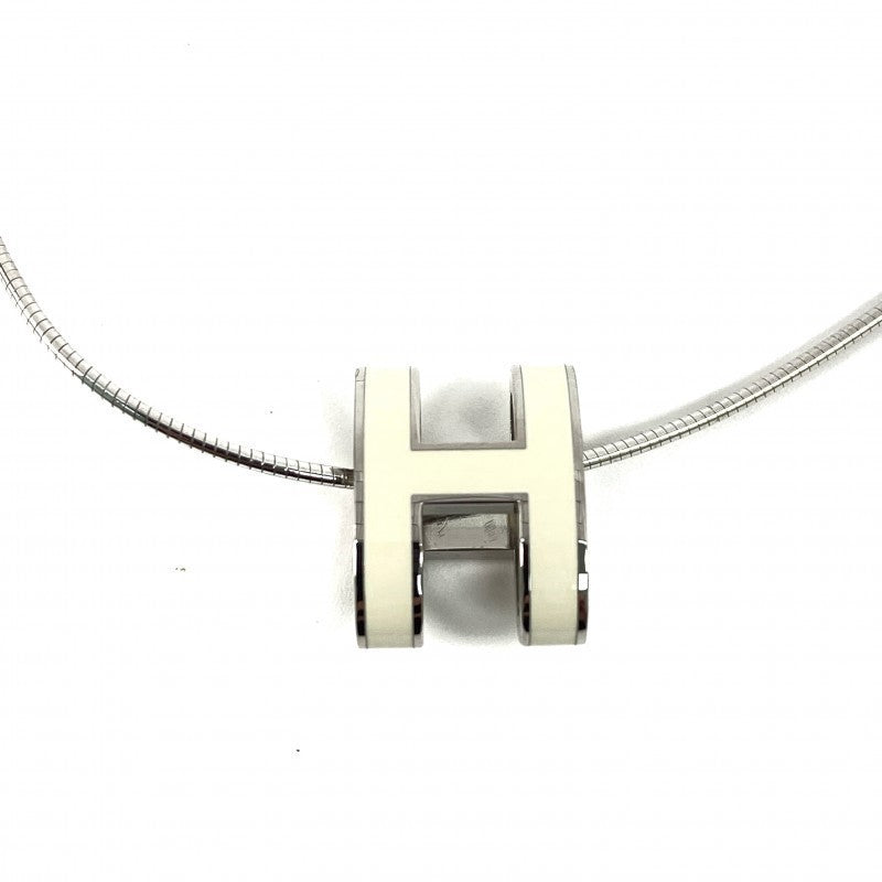 Vintage Rank A HERMES Pop Ash Palladium Plated Necklace