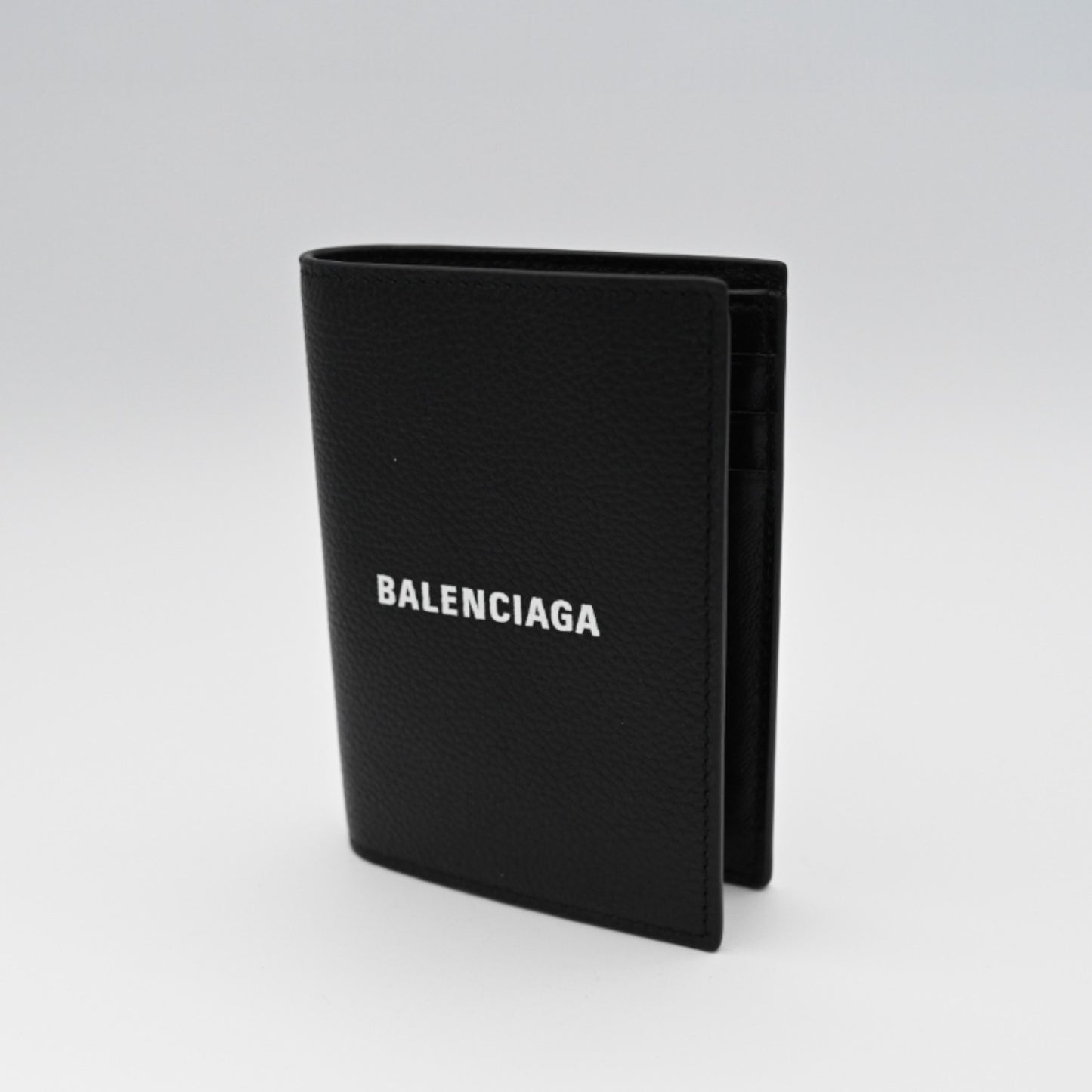 Balenciaga Bifold Wallet Leather Black