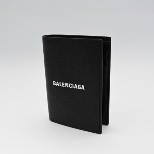 Balenciaga Bifold Wallet Leather Black