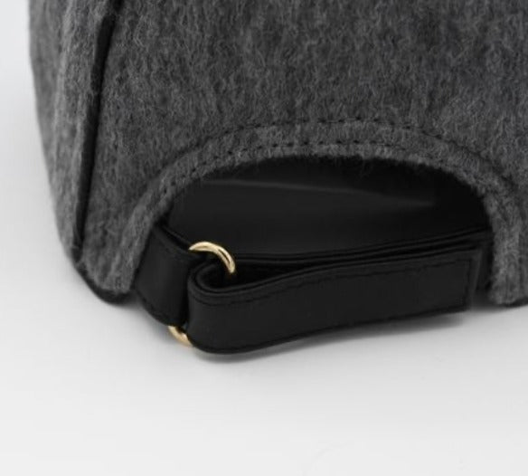 Max Mara Gray Wool Cap