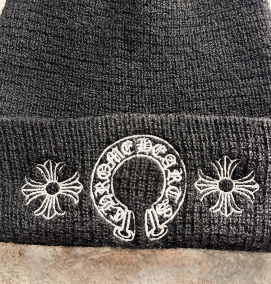 Chrome Hearts Horse Shoe Beanie Black