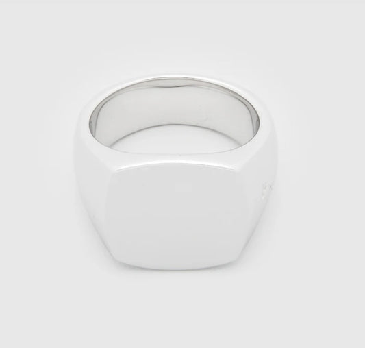 Tom Wood Cushion Polished Silver Ring