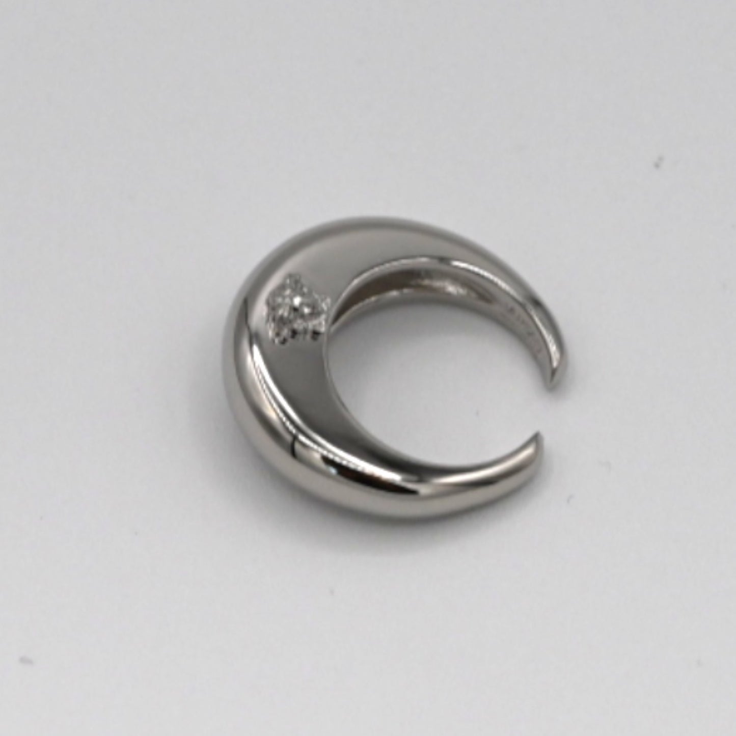 Veresace Galaxy Moon Silver Ring