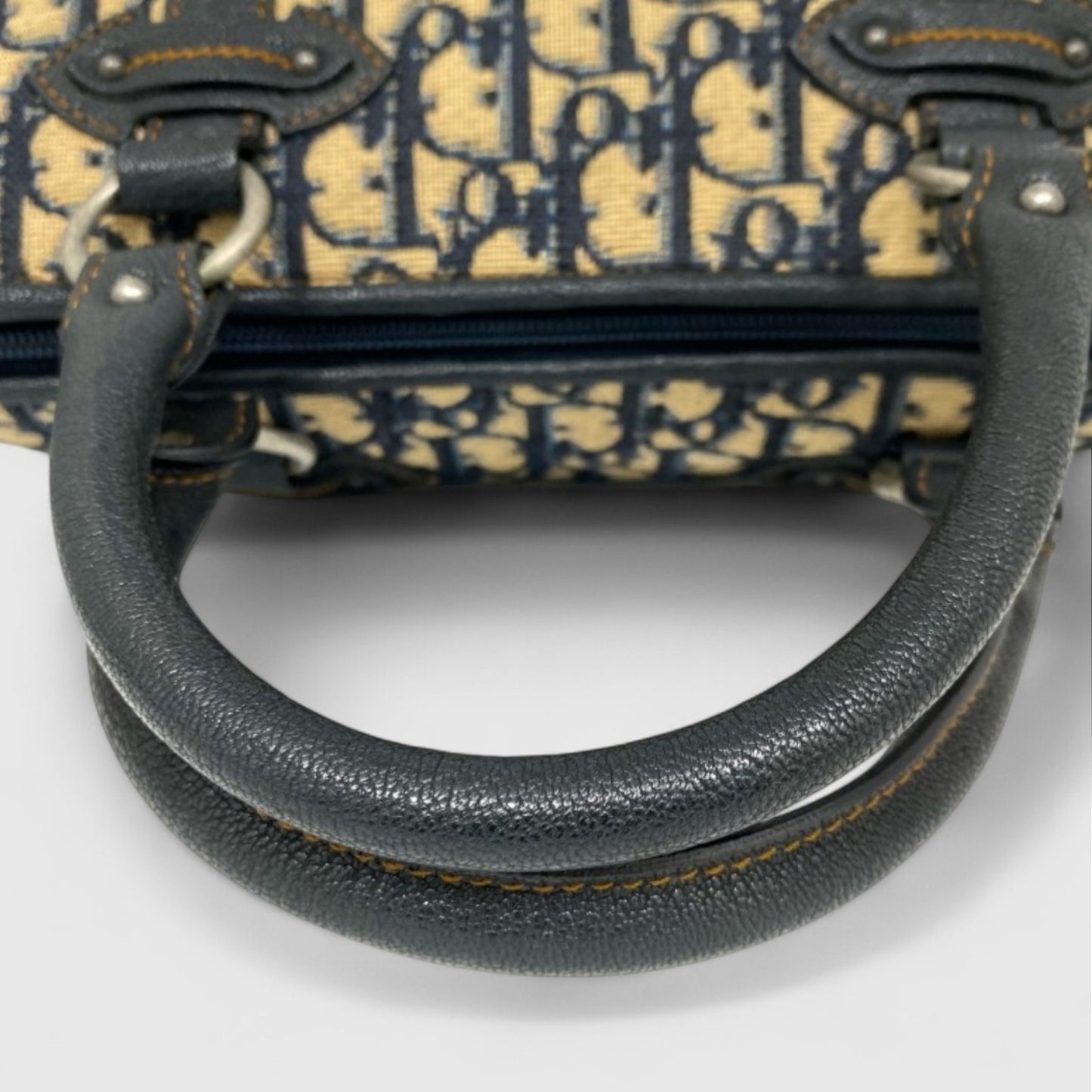 Vintage Rank A CHRISTIAN DIOR Canvas Oblique Bag