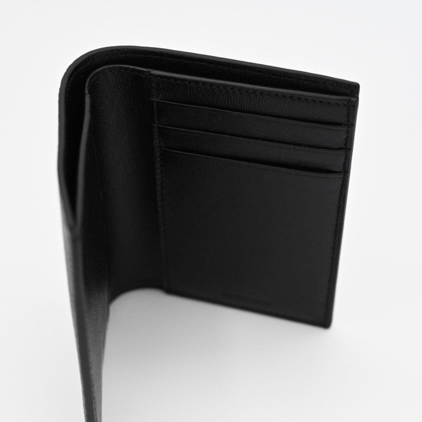 Balenciaga Bifold Wallet Leather Black